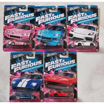 Hot Wheels 1:64 Zestaw Fast Furious Women of Fast - 5 szt